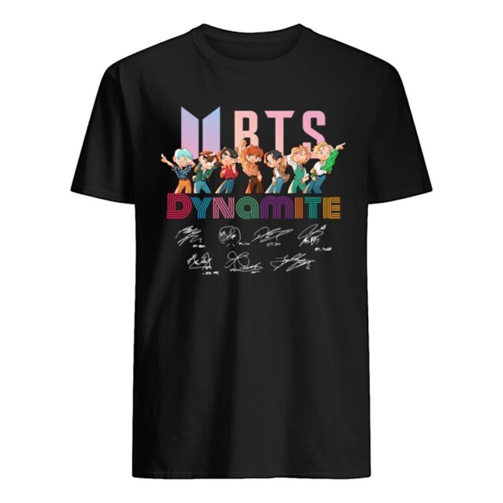BTS Chibi Dynamite Kpop Fan Graphic Aesthetic Unisex T-Shirt